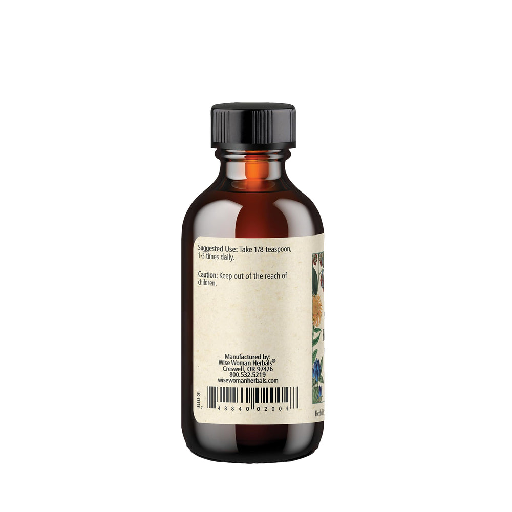Wise Woman Herbals Eleuthero syrup texture in its bottle suggests smooth daily use.