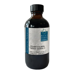 Wise Woman Herbals Hawthorn Berry Solid Extract bottle showing 4:1 concentrate for heart support