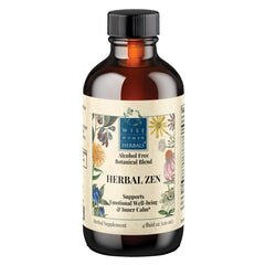 Wise Woman Herbals Herbal Zen bottle being poured for relaxed focus
