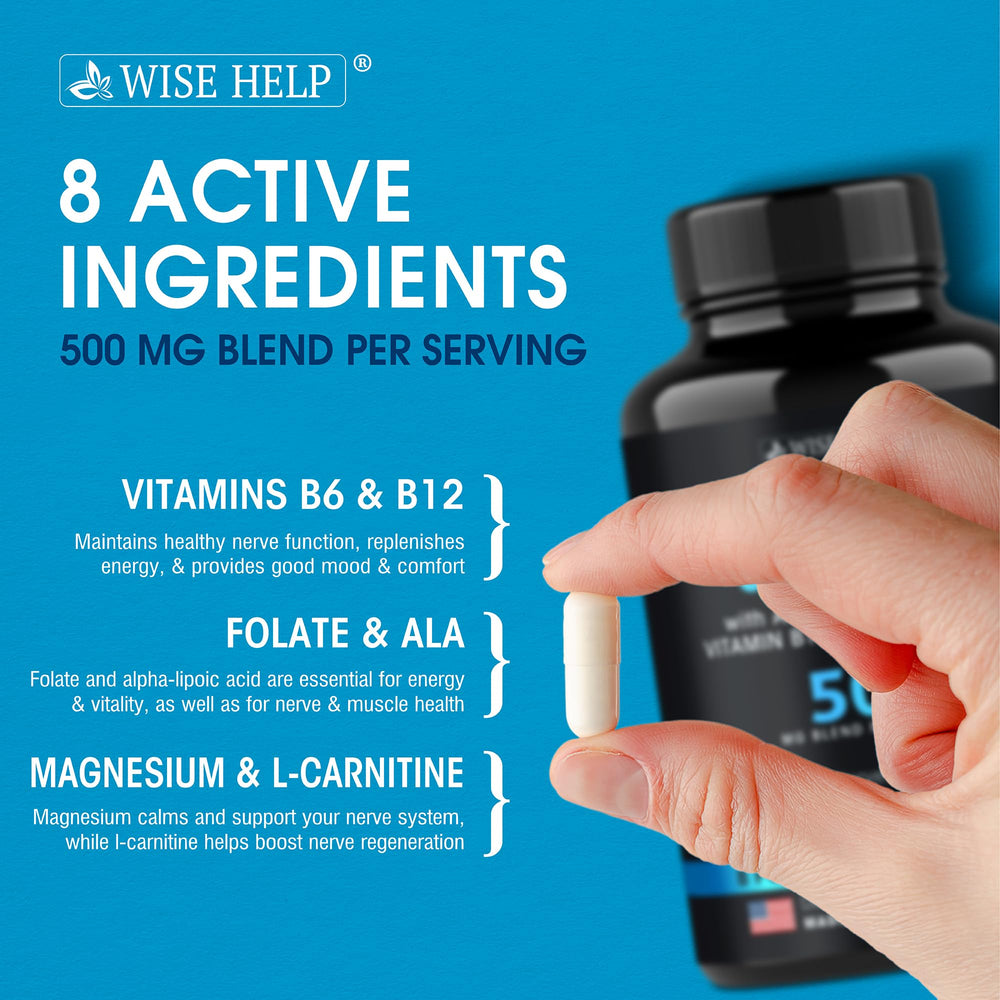 Wisehelp Neuropathy Support hands-usage image promoting routine nerve care