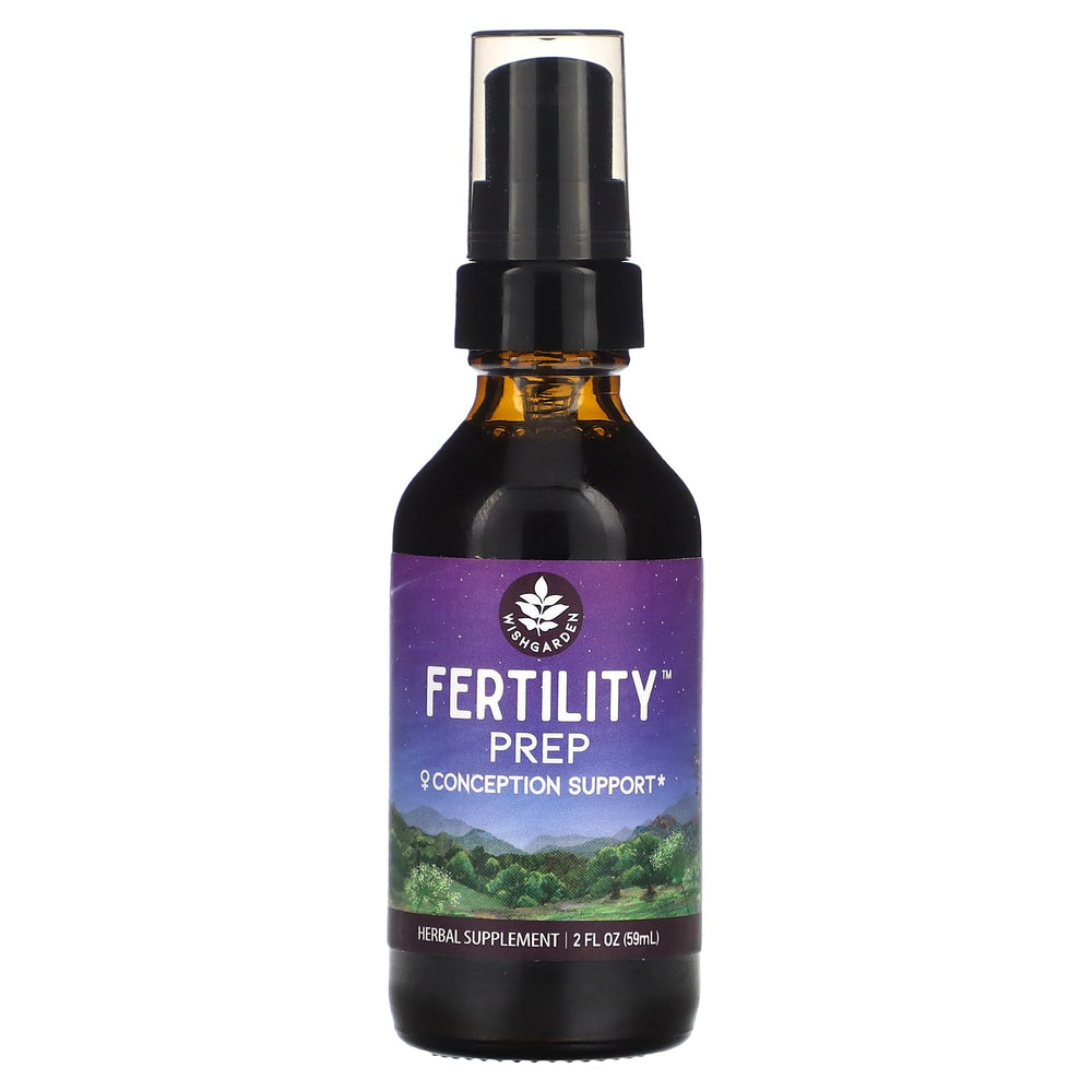 WishGarden Fertility Prep bottle pour demonstrates easy daily use.