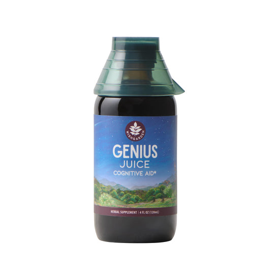WishGarden Genius Juice bottle for daily focus and clarity.