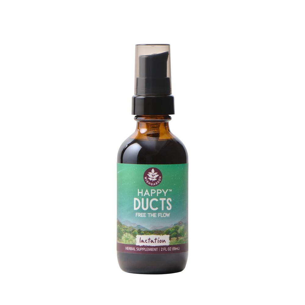 WishGarden Happy Ducts bottle pour demonstrates quick relief for engorged breasts.