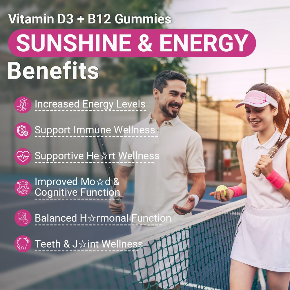 Wiszeen vitamin D3 B12 gummies daily use scene