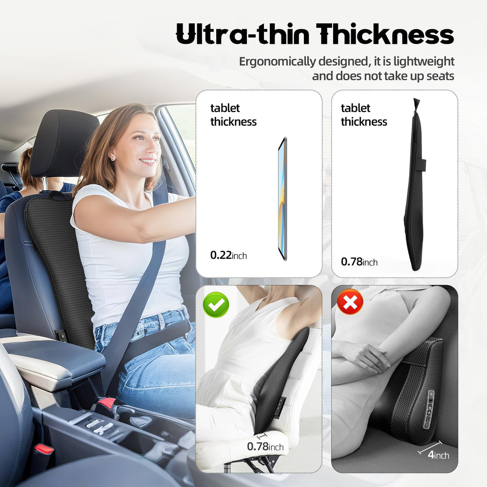Wivikaz ergonomic design contours to the back during massage