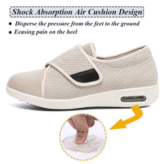 W&LESVAGO removable insole with multiple thickness options for swelling adjustments.