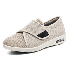 W&LESVAGO wide-width shoe with velcro closure for adjustable, secure fit.