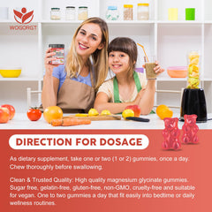 WOGORGT Gummies vegan non-GMO gluten-free sugar-free label