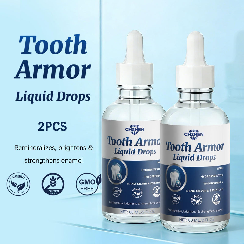 WOJJ Liquid Drops on Teeth application forms a protective enamel layer during daily use.
