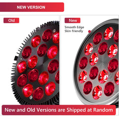wolezek red light therapy bulb 18 LEDs close‑up showing dual wavelengths.