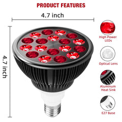 wolezek red light therapy lamp side view shows compact design.