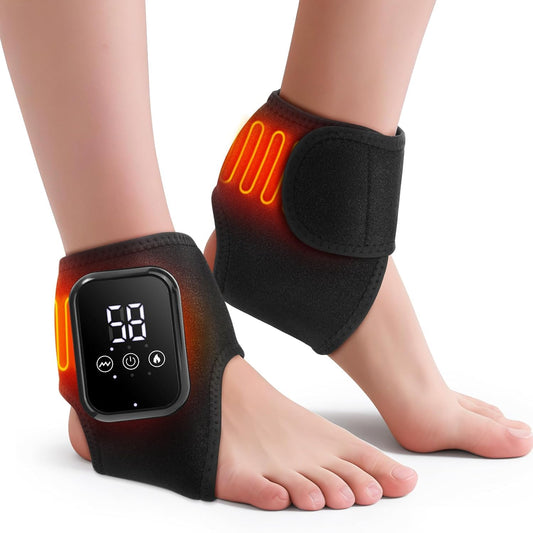 WoloyHeatie cordless ankle heating pad provides flexible mobility at home.