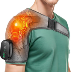 WoloyHeatie cordless shoulder heating pad shown in full view for on the go relief