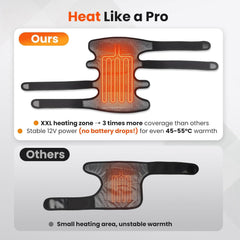 WoloyHeatie knee massager 3-level heating control with easy temperature adjustments