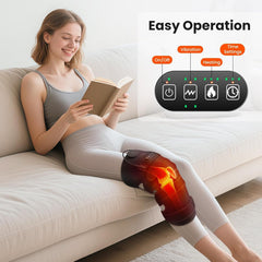 WoloyHeatie knee massager adaptive ergonomic support with breathable straps