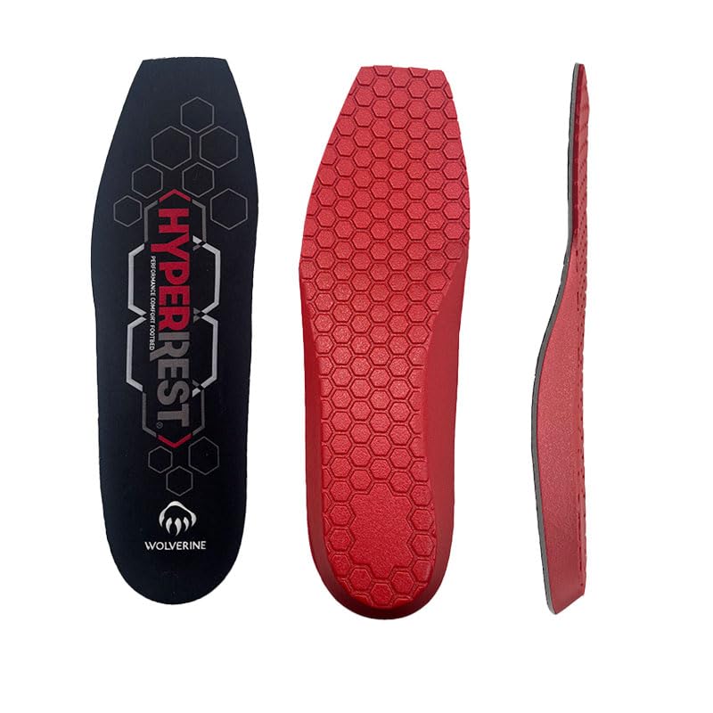 Wolverine Hyperrest insoles showing PU cushioning for all-day comfort in square-toe boots