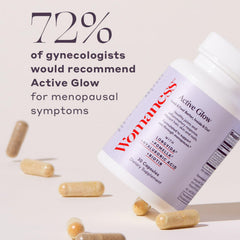 Womaness Active Glow skin radiance showing hydration and glow from within