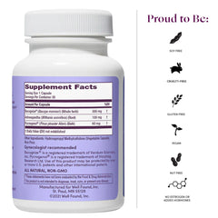 Womaness mood balance support for emotional well-being during hormonal changes.