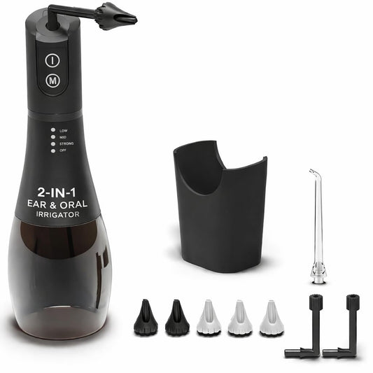Wonder Family electric ear irrigator all-in-one system for gentle to powerful cleansing.