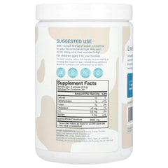 WonderCow Colostrum powder glass with milk suggests convenient serving.