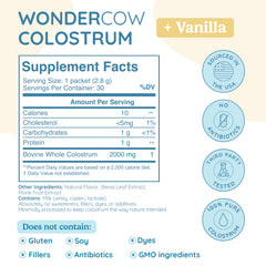 WonderCow colostrum to-go packets enable convenient immune support.