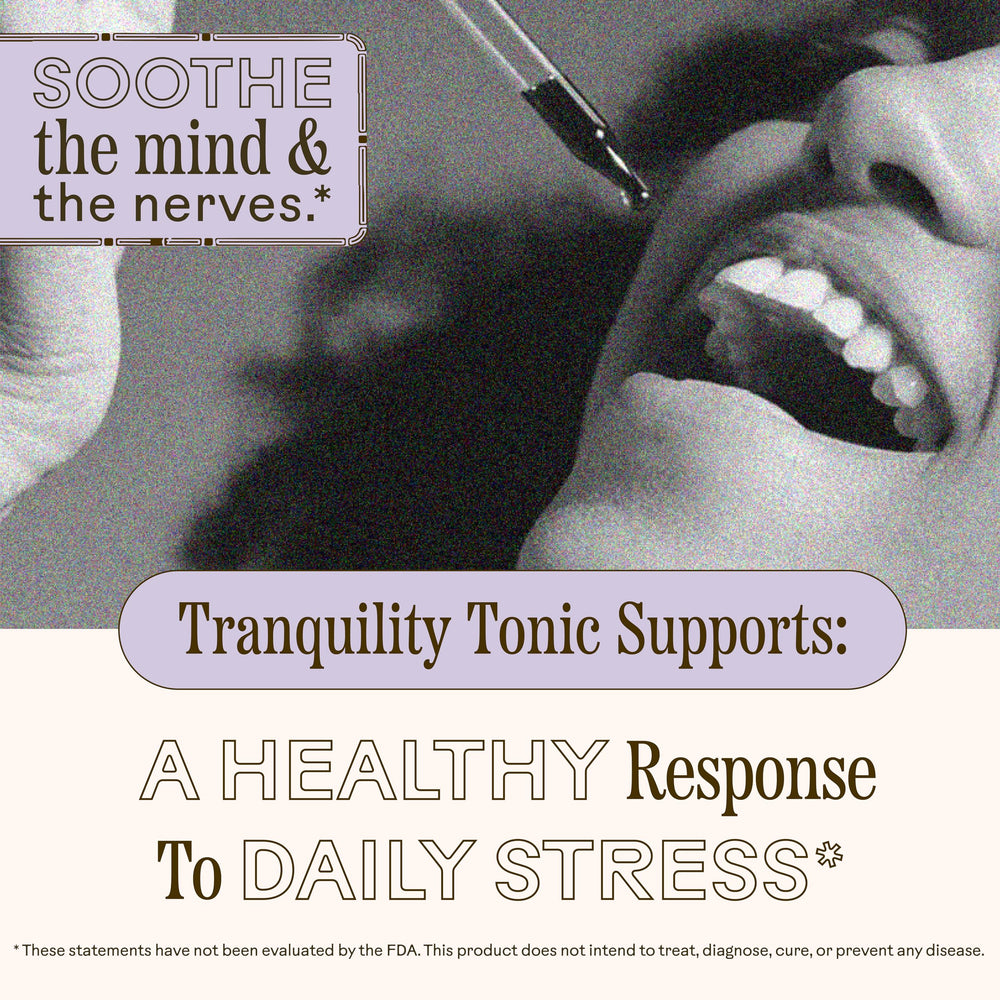Label highlights organic ingredients and sleep support.