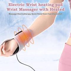 WOOLALA massager wrist wrap side view highlights ergonomic design for comfort.