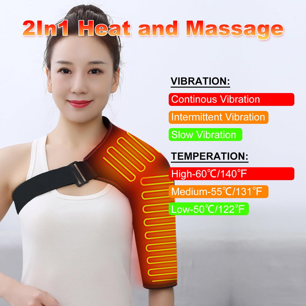 WOOLALA shoulder wrap with massage action delivers relaxing relief during work breaks