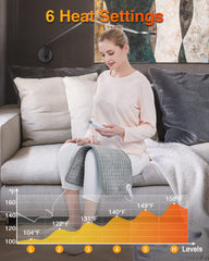 WOOMER heating pad controller with display shows precise heat levels for personalized comfort.