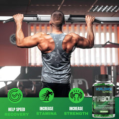 Worldwide Nutrition Anabolic Accelerator user holding bottle during workout