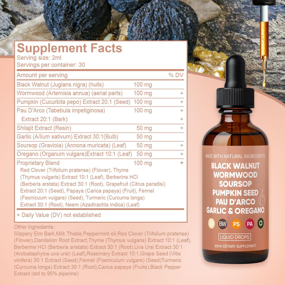 WOVOEO ingredient close-up shows garlic turmeric oregano for vitality
