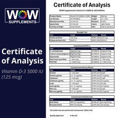 USA-made Vitamin D3 softgels in GMP facility.