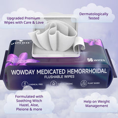 WowDay Witch Hazel wipes collection for soothing daily comfort