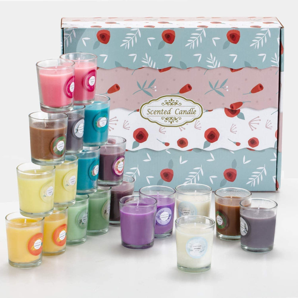 WREXCS glass jar candle set with elegant design for decor and ambiance