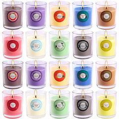 WREXCS 20-pack scented candles offering versatile home fragrance for any room
