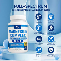 WSJAWH Nutrapure Magnesium Complex label outlines 12-in-1 magnesium forms