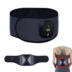 Wtruoy cordless back massager belt with heating pad provides targeted warmth for the lower back.