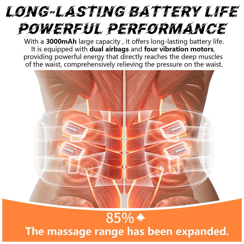 Wtruoy back massager with red light beads promotes relaxation.