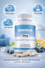 WUCOO Sermorelin packaging box seen for secure storage and handling.