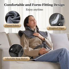 WUGE ETL-certified heating pad ensures safe operation and durability.