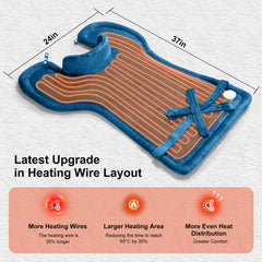 WUGE heating pad neck and shoulder heat for targeted relief during long workdays.