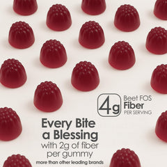 Wuliao Clean Fiber Gummies for Men bottle with cap open ready for serving.