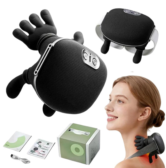 Wuxiivee neck-back massager with heat for targeted muscle relaxation at home.