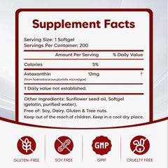 Wvnscl Rovina Astaxanthin bottle side view showing easy-to-swallow capsules