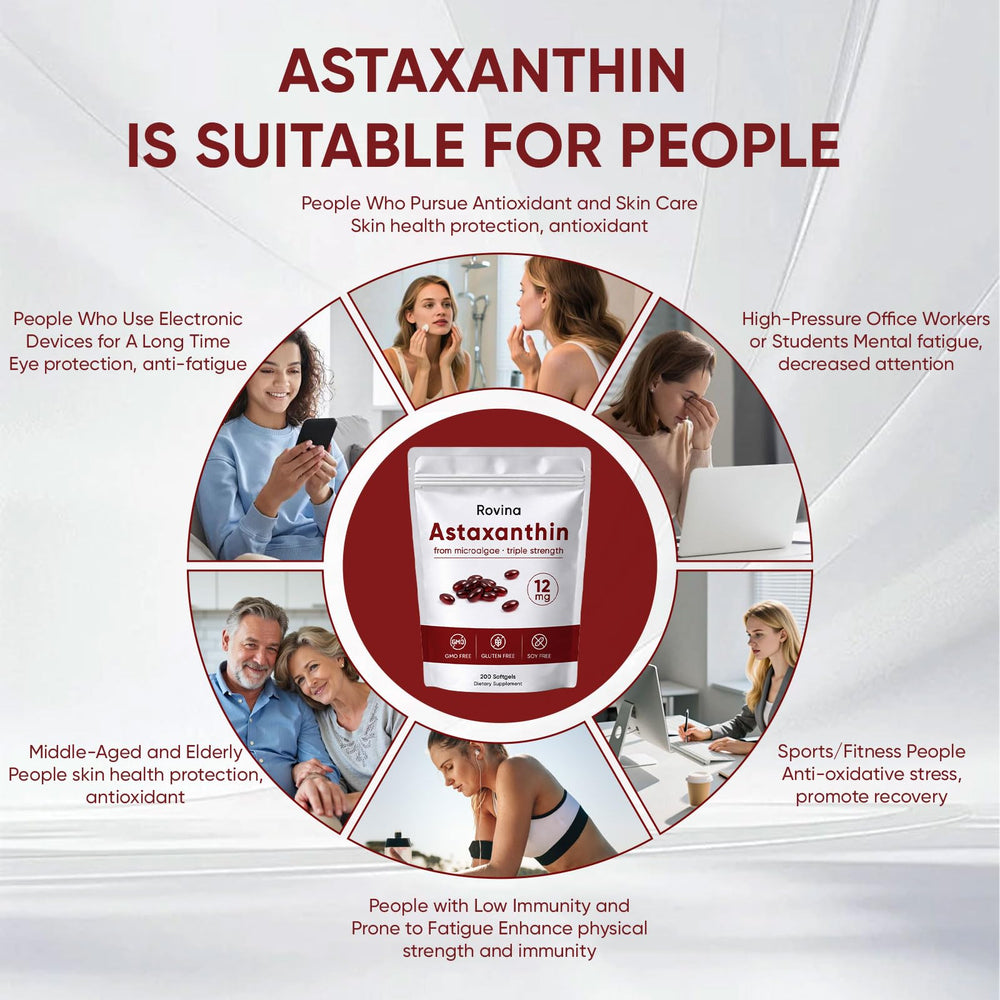 Wvnscl Rovina Astaxanthin capsules closeup with smooth texture