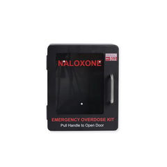 WWILKEN Naloxone cabinet edge detail and mounting holes.