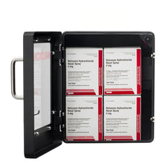 WWILKEN Naloxone cabinet wall-mounted setup for easy reach in public spaces.