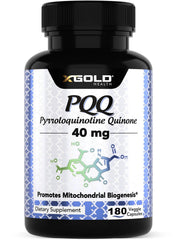 X Gold Health Mito Energy bottle front view with vegan capsules for daily vitality.