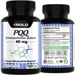 X Gold Health Mito Energy produced in USA under GMP standards for quality assurance.