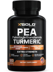 X Gold Health Pea Palmitoylethanolamide bottle front showing joint support potential